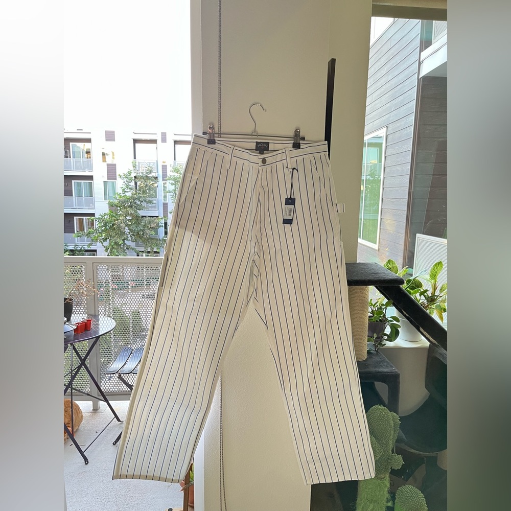 Noah striped highest quality painter pant